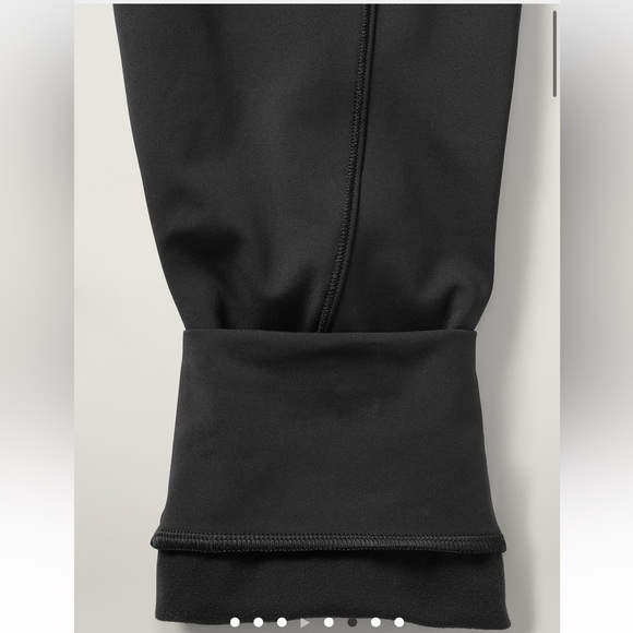 NWT Athleta RAINIER MID RISE JOGGER -blue compression fabric w/ brushed interior - Picture 7 of 13